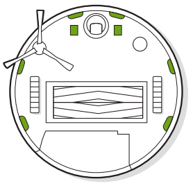 iRobot - Roomba i7 - Limpieza de los sensores, la ventana de la cámara y los contactos de carga Paso 2 Limpieza de los sensores, la ventana de la cámara y los contactos de carga Paso 2