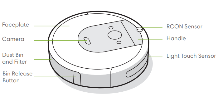 iRobot - Roomba i7 - Vista superior Vista superior