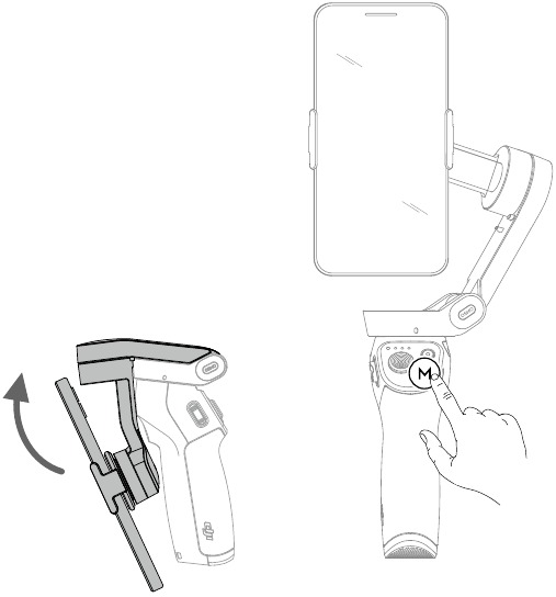 dji - OM 4 - Cómo colocar el teléfono Paso 3 Cómo colocar el teléfono Paso 3