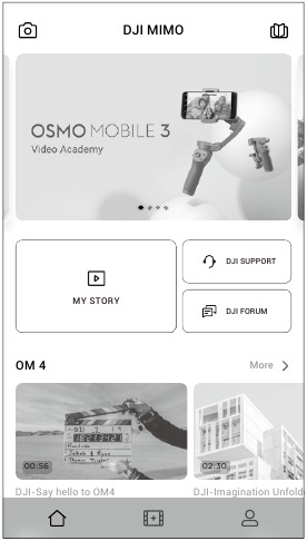 dji - OM 4 - Aplicación DJI Mimo Aplicación DJI Mimo