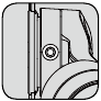 dji - OM 4 - Orificio para tornillo M3×0,5 Orificio para tornillo M3×0,5