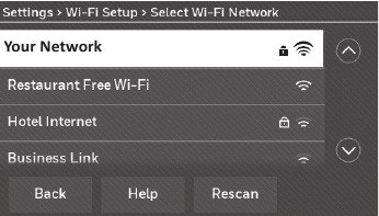 Honeywell - RTH9585WF1004 - Conexión a su red Wi-Fi Paso 2 Conexión a su red Wi-Fi Paso 2