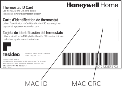 Honeywell - RTH9585WF1004 - Registro de su termostato en línea Paso 3 Registro de su termostato en línea Paso 3
