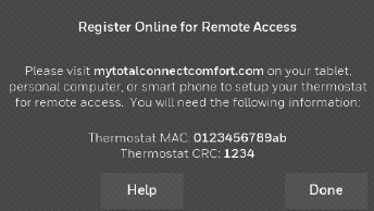 Honeywell - RTH9585WF1004 - Registro de su termostato en línea Paso 4 Registro de su termostato en línea Paso 4