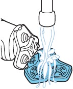 Philips - NORELCO 5000 Series - Limpieza de la afeitadora con agua Paso 4 Limpieza de la afeitadora con agua Paso 4