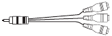 Conector RCA a cable AV (75"/85")