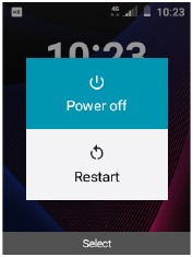 Alcatel - GO FLIP V - Encender/apagar tu teléfono Encender/apagar tu teléfono