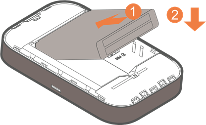 Alcatel - LINKZONE 2 - Insertando/Retirando la batería Paso 1 Insertando/Retirando la batería Paso 1