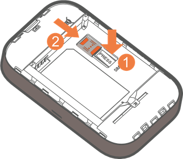 Alcatel - LINKZONE 2 - Retirando la tarjeta SIM Retirando la tarjeta SIM