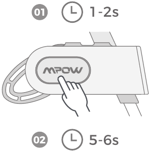 Mpow - FLAME2 - Cómo emparejar - Paso 2 Cómo emparejar - Paso 2