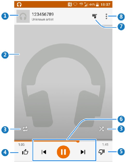 Zte - Axon 7 - Reproduciendo música Reproduciendo música