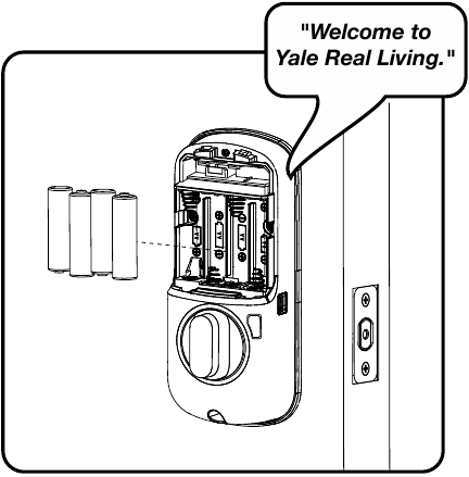 Assa Abloy - Yale YRD256 - Instalación de las pilas/Orientación de la cerradura Instalación de las pilas/Orientación de la cerradura