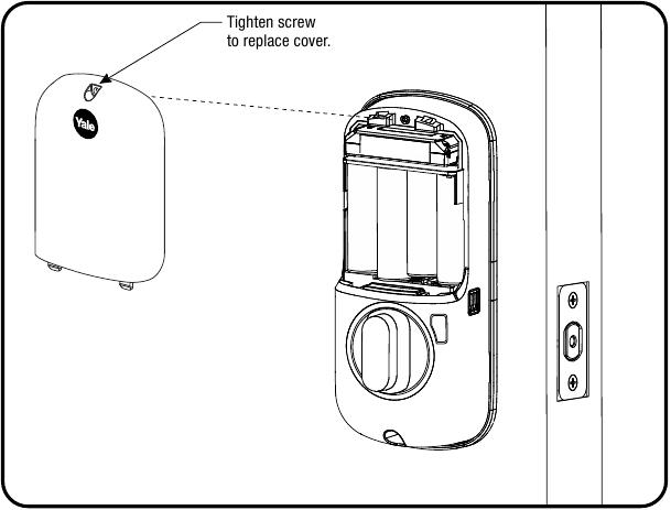 Assa Abloy - Yale YRD256 - Instalación de la cubierta Instalación de la cubierta