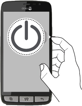 Doro - SmartEasy 824 - Encender el teléfono Encender el teléfono