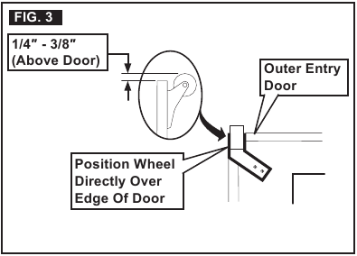 Dometic - 9100 - Rodillo de Puerta y Protector de Bordes (Opcional) Fig. 3 Rodillo de Puerta y Protector de Bordes (Opcional) Fig. 3