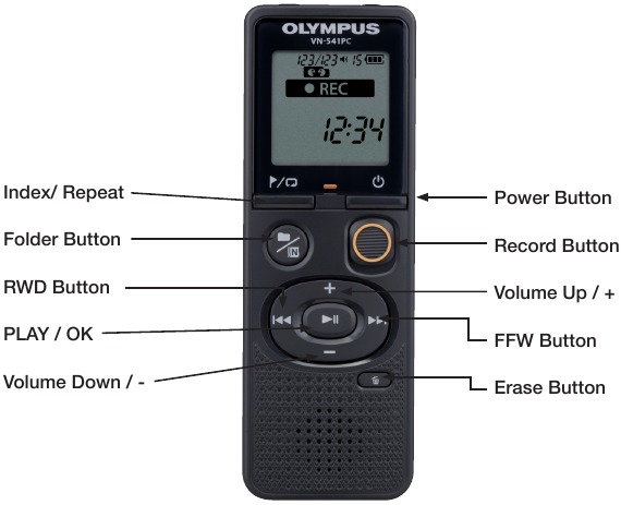 Olympus - VN-541PC - Visión general Visión general