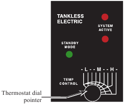 Rheem - RTE 3 - Dial de ajuste de temperatura Dial de ajuste de temperatura