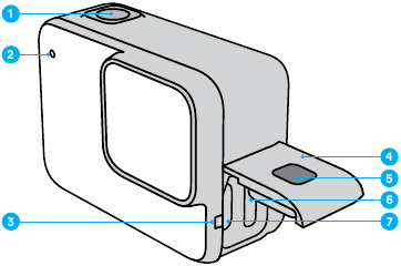 GoPro - HERO7 Silver - Conoce tu HERO7 Silver Paso 1 Conoce tu HERO7 Silver Paso 1