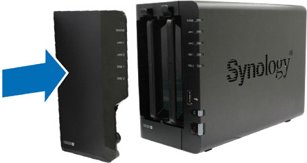 Synology - NAS DS220+ - Paso 6 de instalación de unidades Paso 6 de instalación de unidades