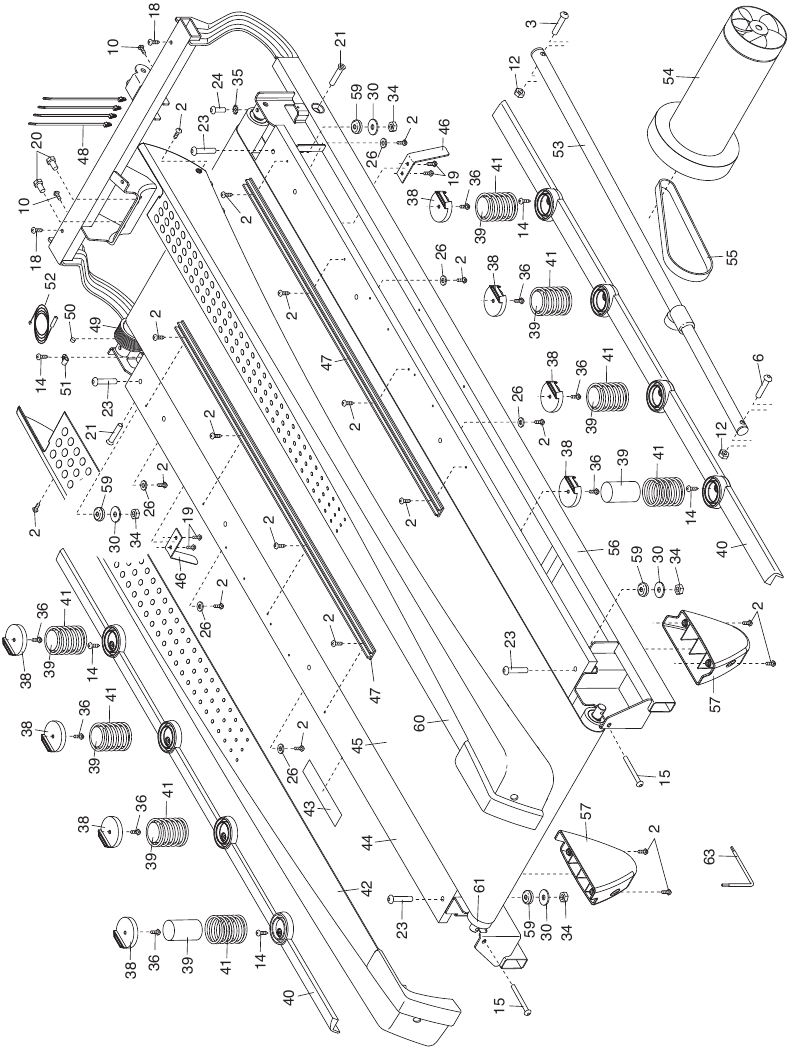 NordicTrack - C900 - DIBUJO DESPIEZADO A DIBUJO DESPIEZADO A