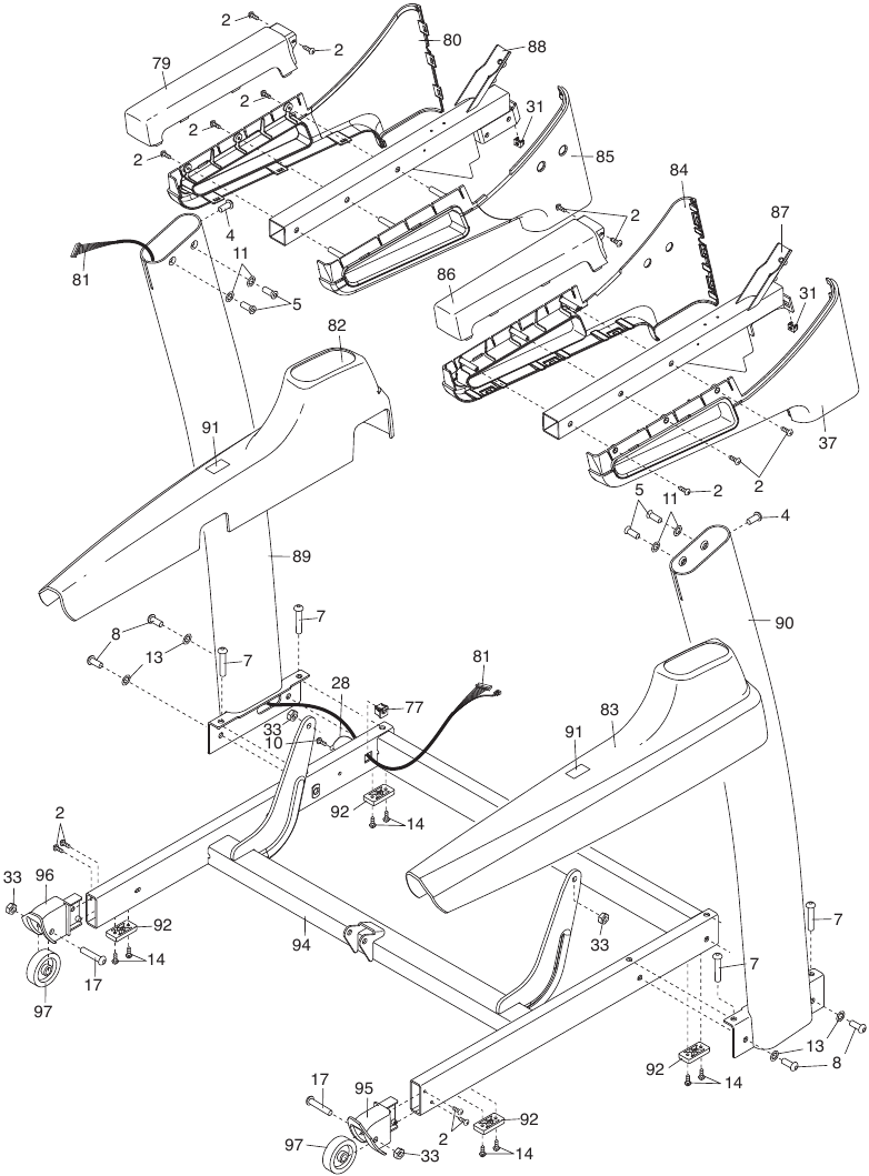 NordicTrack - C900 - DIBUJO DESPIEZADO C DIBUJO DESPIEZADO C
