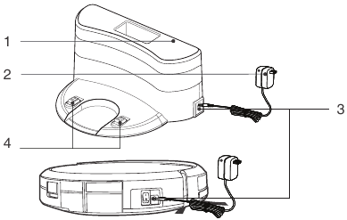 ECOVACS - DEEBOT N79 - Diagrama del producto Base de carga Diagrama del producto Base de carga