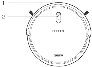 ECOVACS - DEEBOT N79 - Diagrama del producto Robot Paso 1 Diagrama del producto Robot Paso 1