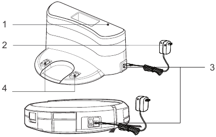 ECOVACS - DEEBOT N79S - Diagrama del producto Base de carga Diagrama del producto Base de carga