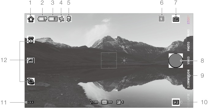 dji - OSMO MOBILE 3 - Vista de la cámara Vista de la cámara