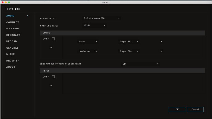 Hercules - DJ Control Inpulse 500 - Audio settings Step 2 Ajustes de audio Paso 2