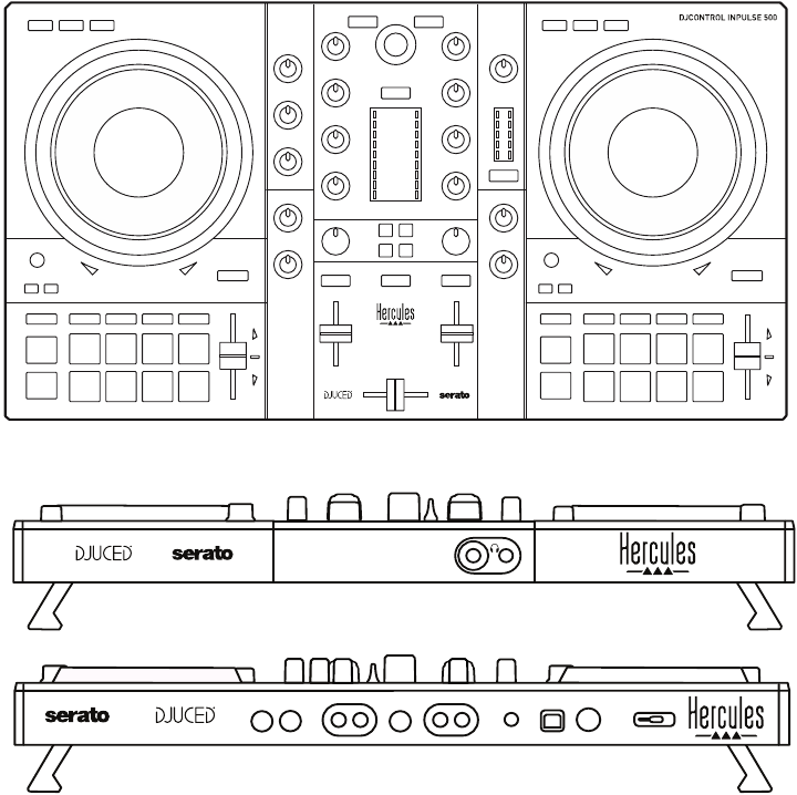 Hercules - DJ Control Inpulse 500 - Visión general Visión general
