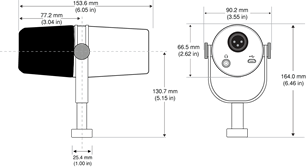 Shure - MV7 - Dimensiones generales Dimensiones generales