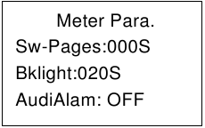 Epever - MT50 - Parámetro del medidor Paso 2 Parámetro del medidor Paso 2