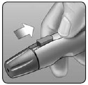OneTouch - Ultra Mini - Punción y toma de muestras de la yema del dedo Paso 4 Punción y toma de muestras de la yema del dedo Paso 4