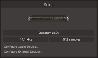 PRESONUS - Quantum 2626 - Configuración de dispositivos de audio Paso 1 Configuración de dispositivos de audio Paso 1