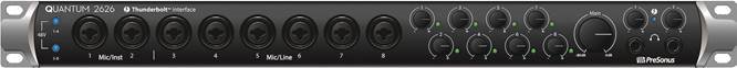 PRESONUS - Quantum 2626 - Conexiones y controles del panel frontal Conexiones y controles del panel frontal