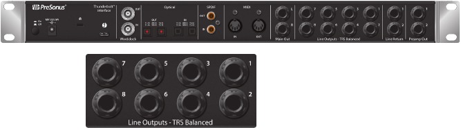 PRESONUS - Quantum 2626 - Salidas de línea Salidas de línea
