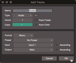 PRESONUS - Quantum 2626 - Recording an Audio Track Step 1 Grabación del paso 1 de una pista de audio