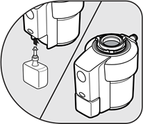 InSinkErator - Serie Evolution - Instalación y reemplazo de la botella Bio-Charge - Paso 2 Instalación y reemplazo de la botella Bio-Charge - Paso 2