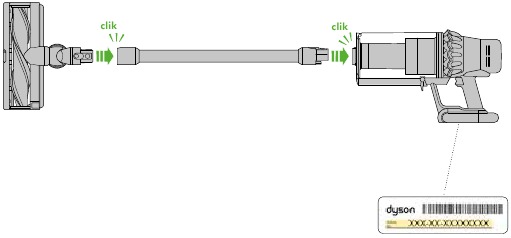 Dyson - v11 outsize - Montaje de tu máquina Paso 1 Montaje de tu máquina Paso 1