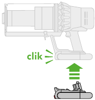 Dyson - v11 outsize - Para instalar una batería Para instalar una batería