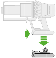 Dyson - v11 outsize - Para extraer una batería Para extraer una batería