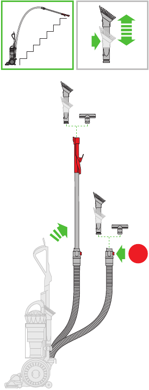 Dyson - DC40 - Attachments Step 1 Attachments Step 1