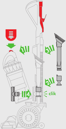 Dyson - DC40 - Attachments Step 2 Attachments Step 2