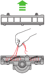 Dyson - DC40 - Desmontaje de la placa base Paso 5 Base plate disassembly Step 5