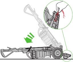 Dyson - DC40 - Barra del cepillo: eliminación de obstrucciones Paso 3 Brush bar – clearing obstructions Step 3