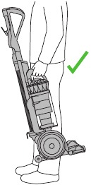 Dyson - DC40 - Transporte del aparato Carrying the appliance