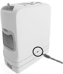 Inogen - One G5 - Entrada de Alimentación de CC Entrada de Alimentación de CC