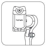 Hohem - iSTEADY V2 - ¿Cómo montar y equilibrar el teléfono móvil en el gimbal? Paso 3 ¿Cómo montar y equilibrar el teléfono móvil en el gimbal? Paso 3