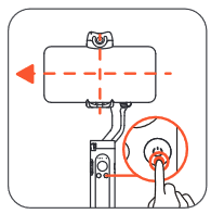 Hohem - iSTEADY V2 - ¿Cómo montar y equilibrar el teléfono móvil en el gimbal? Paso 5 ¿Cómo montar y equilibrar el teléfono móvil en el gimbal? Paso 5